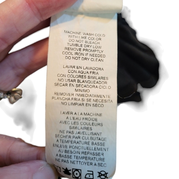 Tash+Sophie Women's Black Ruffle Sleeve Dress, Large. Like New - Picture 4 of 4